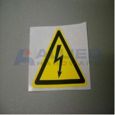 WARNING PLATE WITH DRANGER ARROW