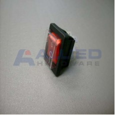 P7707 ROCKER SWITCH DPST 15A RED