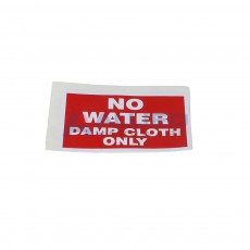 LABEL NO WATER DAMP CLOTH ONLY VINYL 75X50 SELF ADHESIVE BACKED