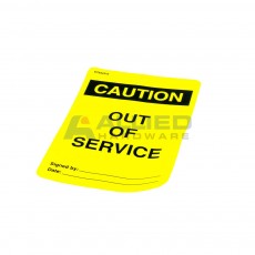 OUT OF SERVICE LOCK OUT TAG